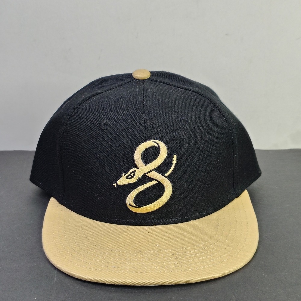 Pepsi Co Juntos Crecemos Hat Cap Snapback OSFA Black Gold Snake Logo Flat Bill